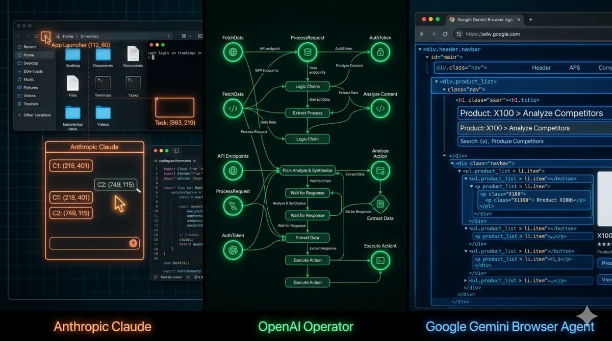 The Battle for Your Desktop: Claude Computer Use vs. OpenAI Operator vs. Gemini Browser Agent (2026 Edition)