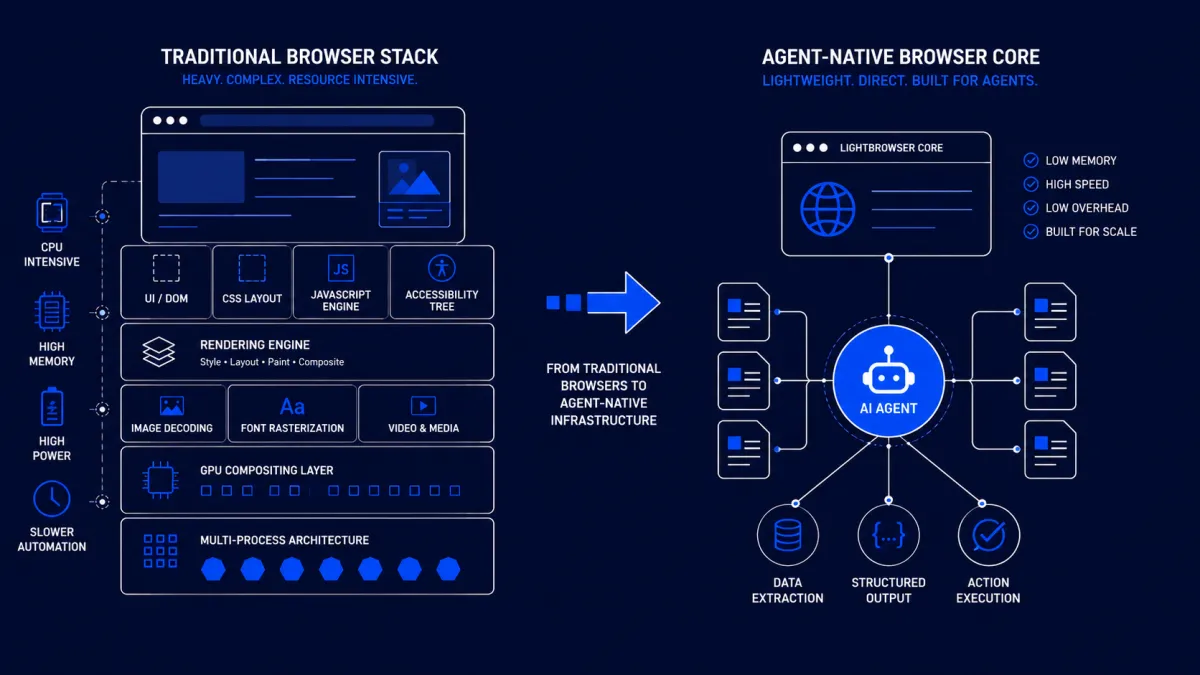 Lightpanda vs Chrome: Why AI Agents Need a Browser Built for Automation