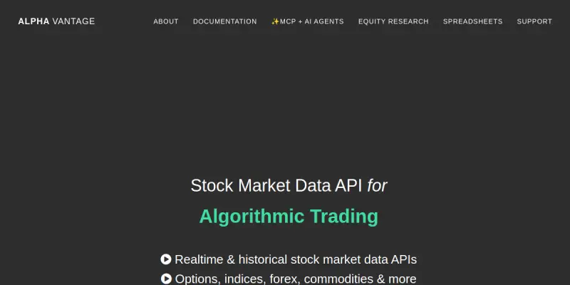 Alpha Vantage AI screenshot