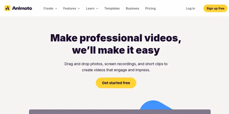 Animoto screenshot