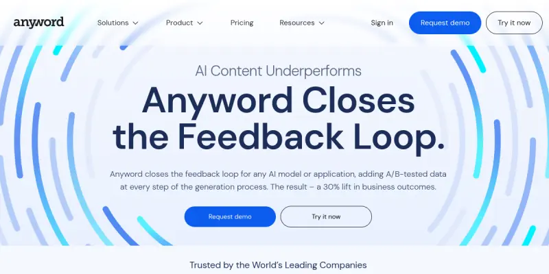 Anyword screenshot