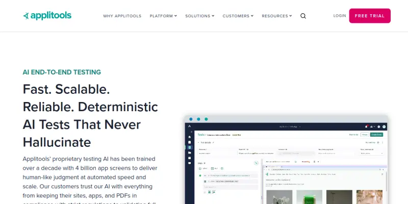 Applitools screenshot