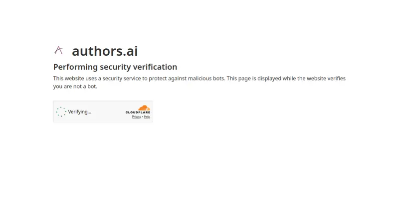 Authors A.I. screenshot