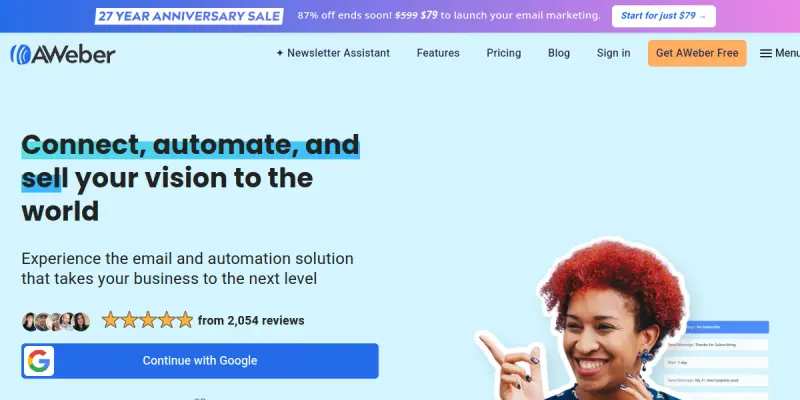 AWeber AI screenshot
