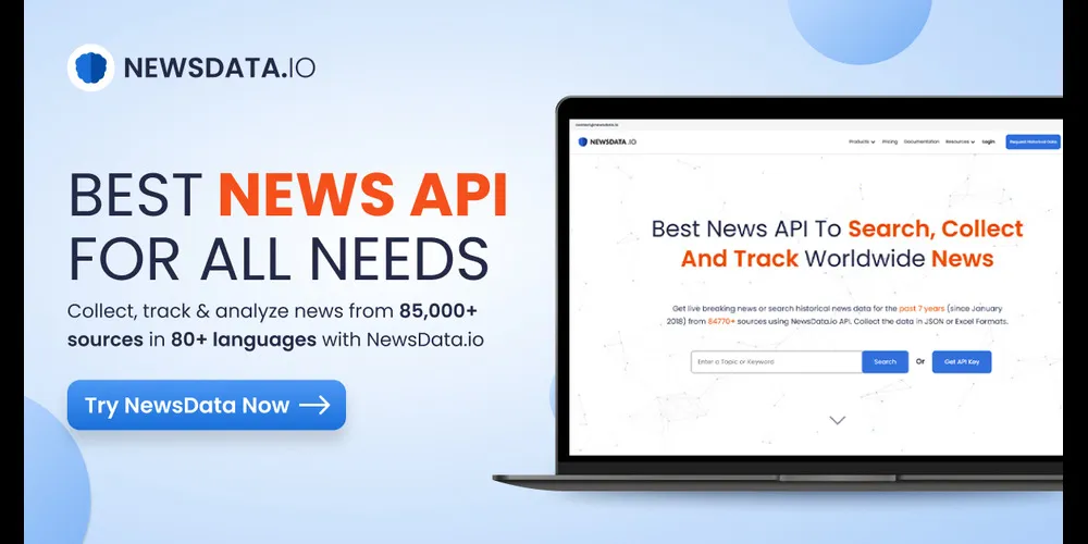 NewsData.io screenshot