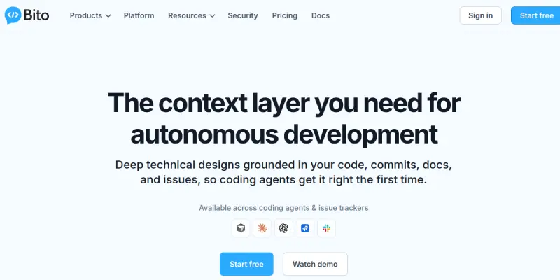 Bito AI screenshot