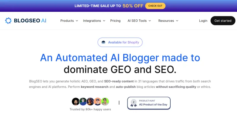 BlogSEO AI screenshot