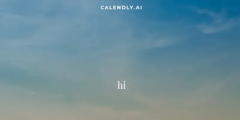 Calendly AI screenshot