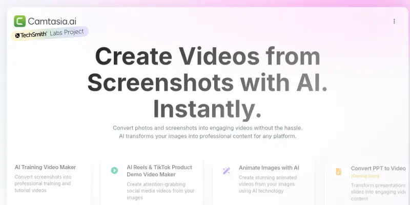 Camtasia AI screenshot