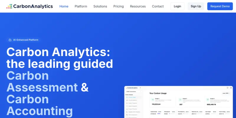 Carbon Analytics AI screenshot