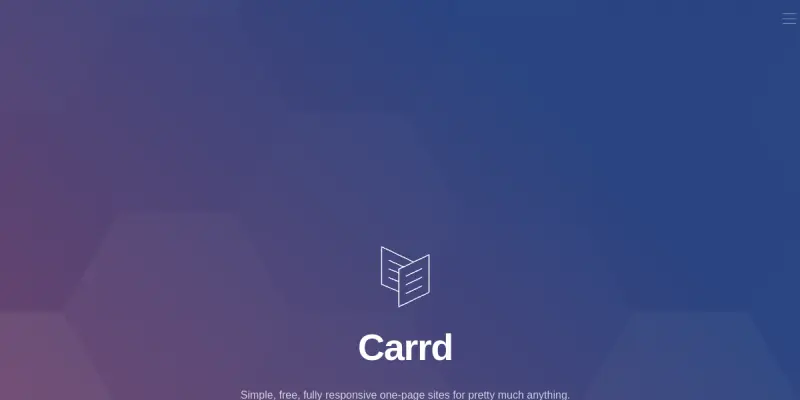 Carrd AI screenshot