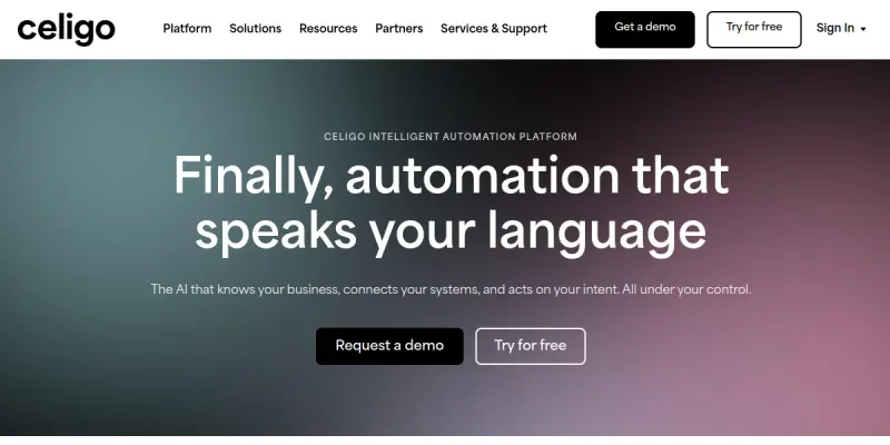 Celigo AI screenshot