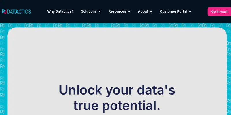 Datactics AI screenshot