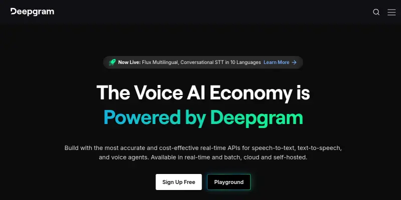 Deepgram screenshot