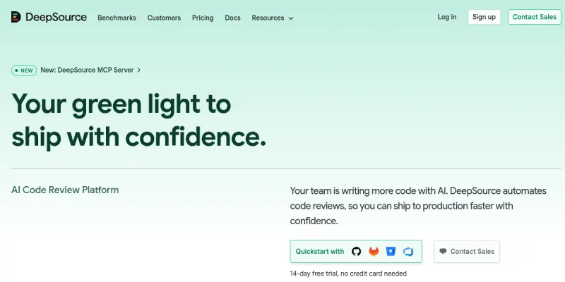 DeepSource screenshot