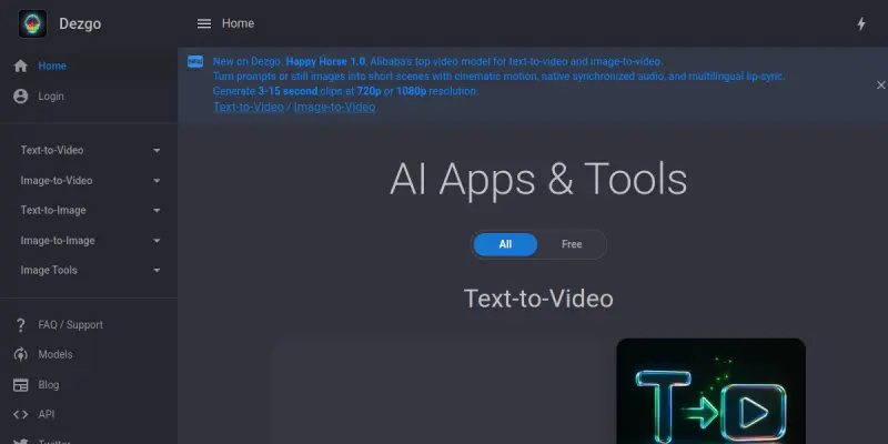 Dezgo screenshot