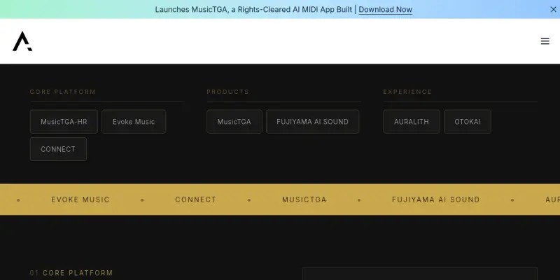Evoke Music screenshot