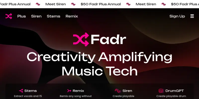 Fadr screenshot