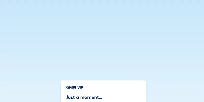 Gamma AI screenshot