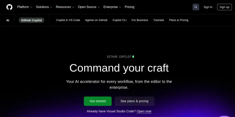 GitHub Copilot screenshot