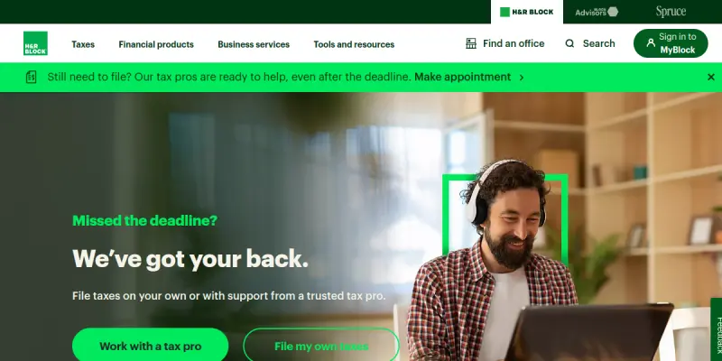 H&R Block AI screenshot