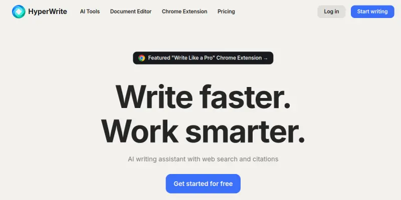 HyperWrite screenshot