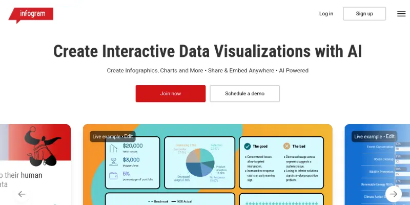 Infogram AI screenshot