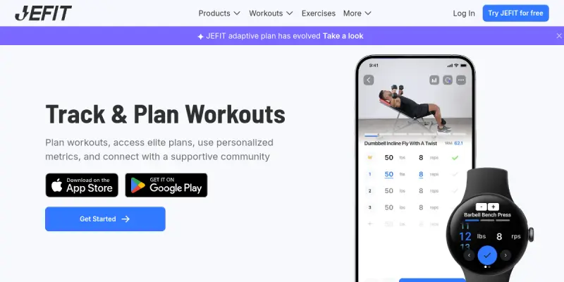 JEFIT AI screenshot
