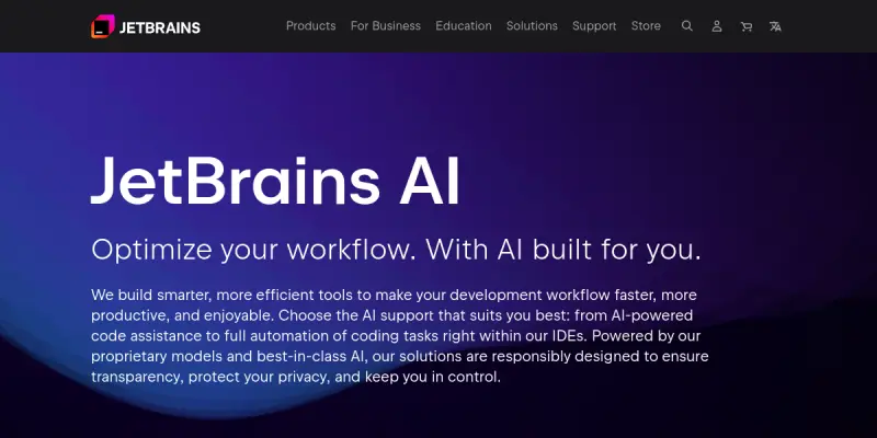 JetBrains AI screenshot