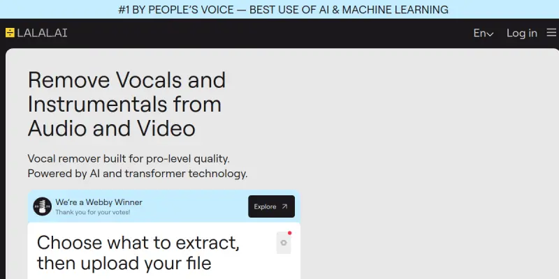 Lalal.ai screenshot
