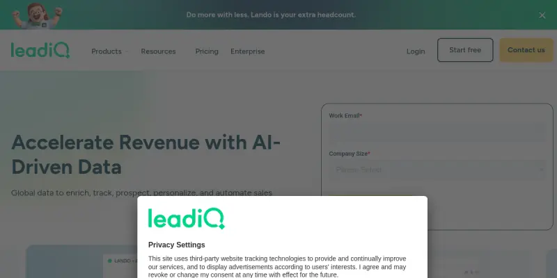 LeadIQ screenshot