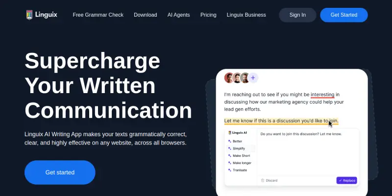 Linguix screenshot