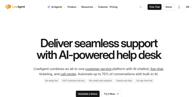 LiveAgent AI screenshot