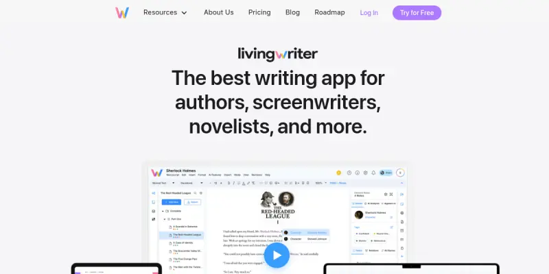LivingWriter screenshot
