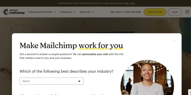 Mailchimp AI screenshot