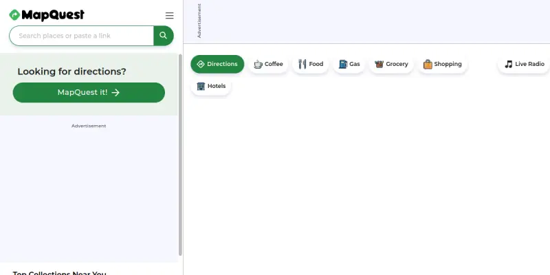 MapQuest AI screenshot