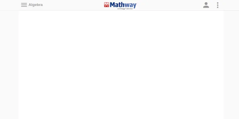 Mathway AI screenshot
