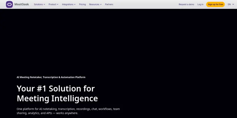 MeetGeek AI screenshot