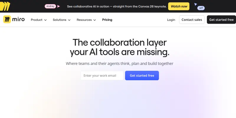 Miro AI screenshot