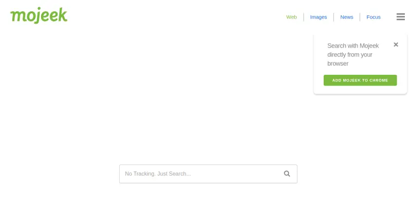 Mojeek AI screenshot