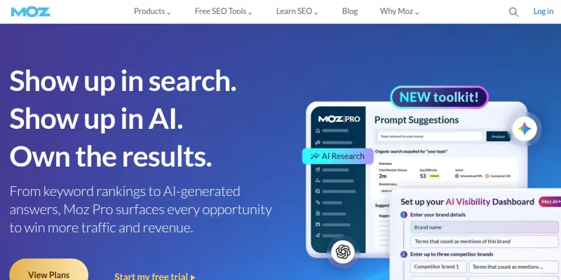 Moz AI screenshot