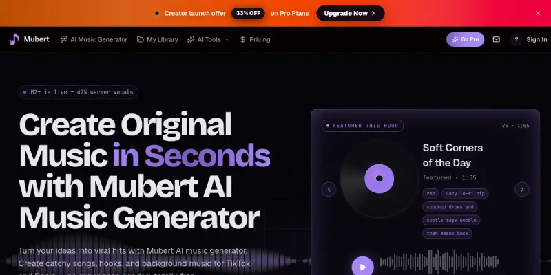 Mubert screenshot