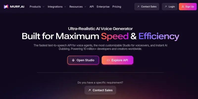 Murf AI screenshot