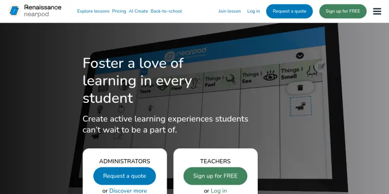 Nearpod AI screenshot