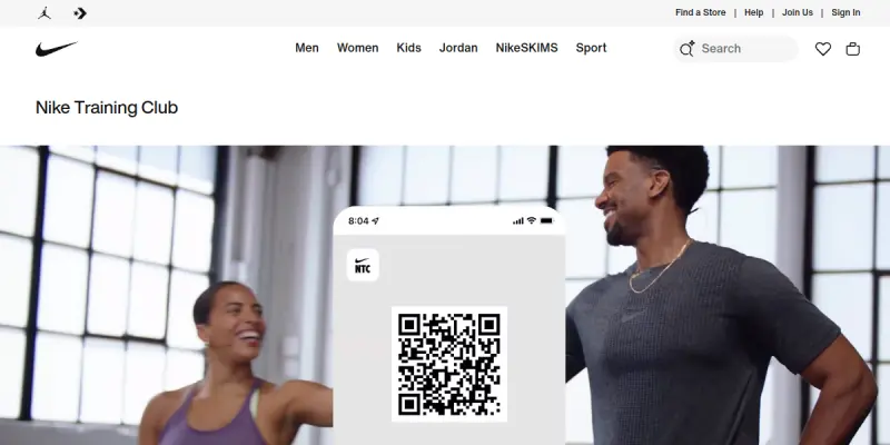 Nike Training Club AI screenshot