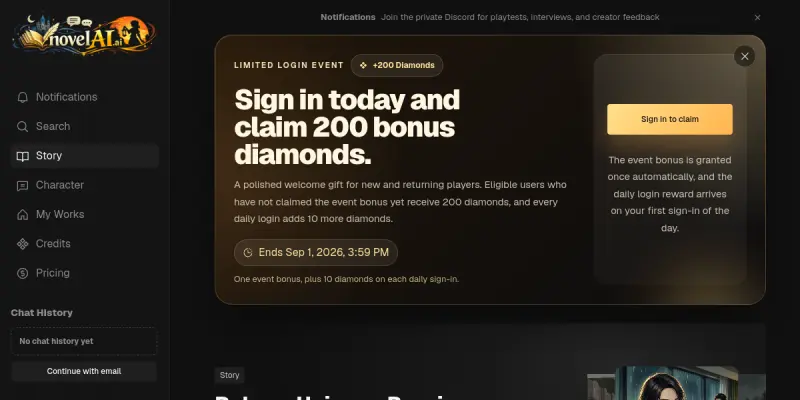 NovelAI screenshot