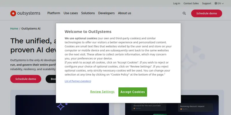 OutSystems AI screenshot