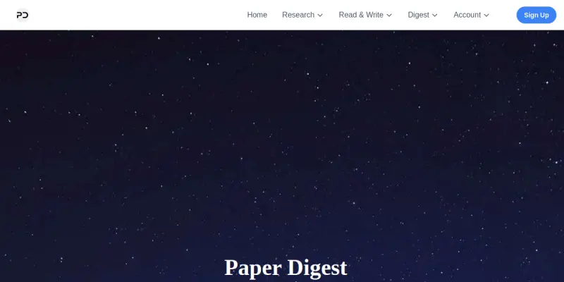 Paper Digest AI screenshot