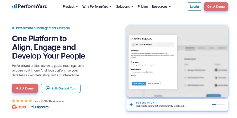 PerformYard AI screenshot