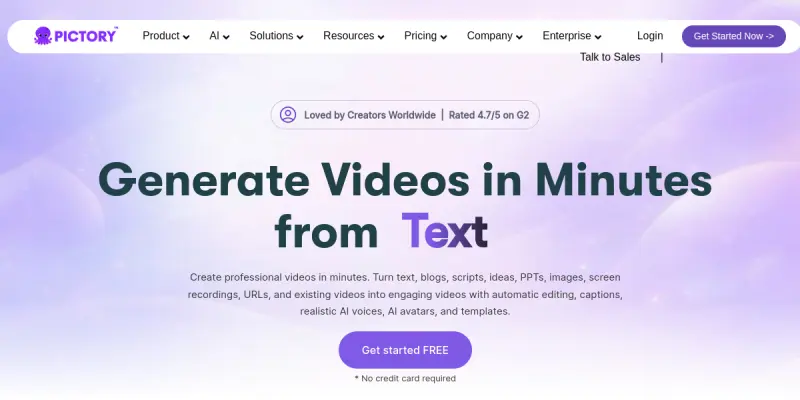 Pictory screenshot